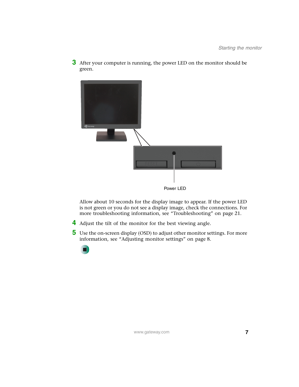 Gateway FPD 1540 User Manual | Page 11 / 38