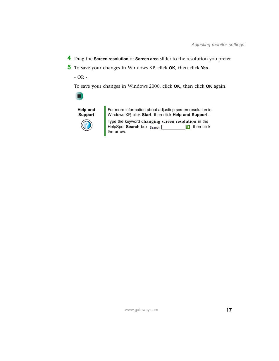 Gateway FPD 1540 User Manual | Page 21 / 38
