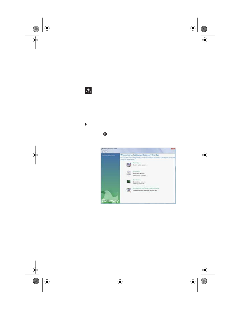 Preparing for software and device driver recovery | Gateway GM5688E User Manual | Page 105 / 140