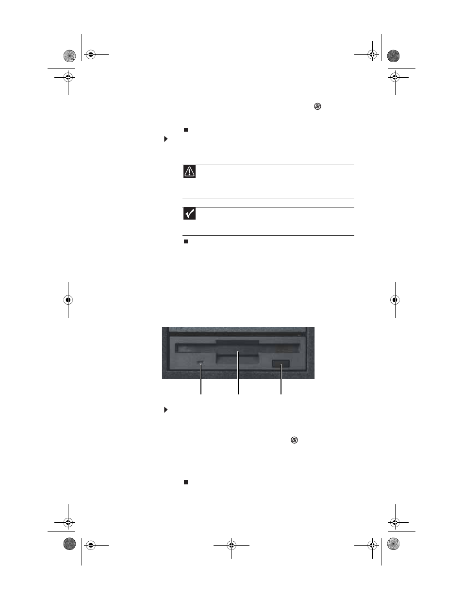 To remove a memory card, Using the diskette drive, To load a diskette | Gateway GM5688E User Manual | Page 35 / 140