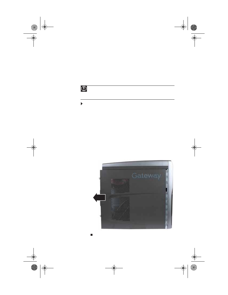 Opening the case, Removing the side panel, To remove the side panel | Gateway GM5688E User Manual | Page 43 / 140