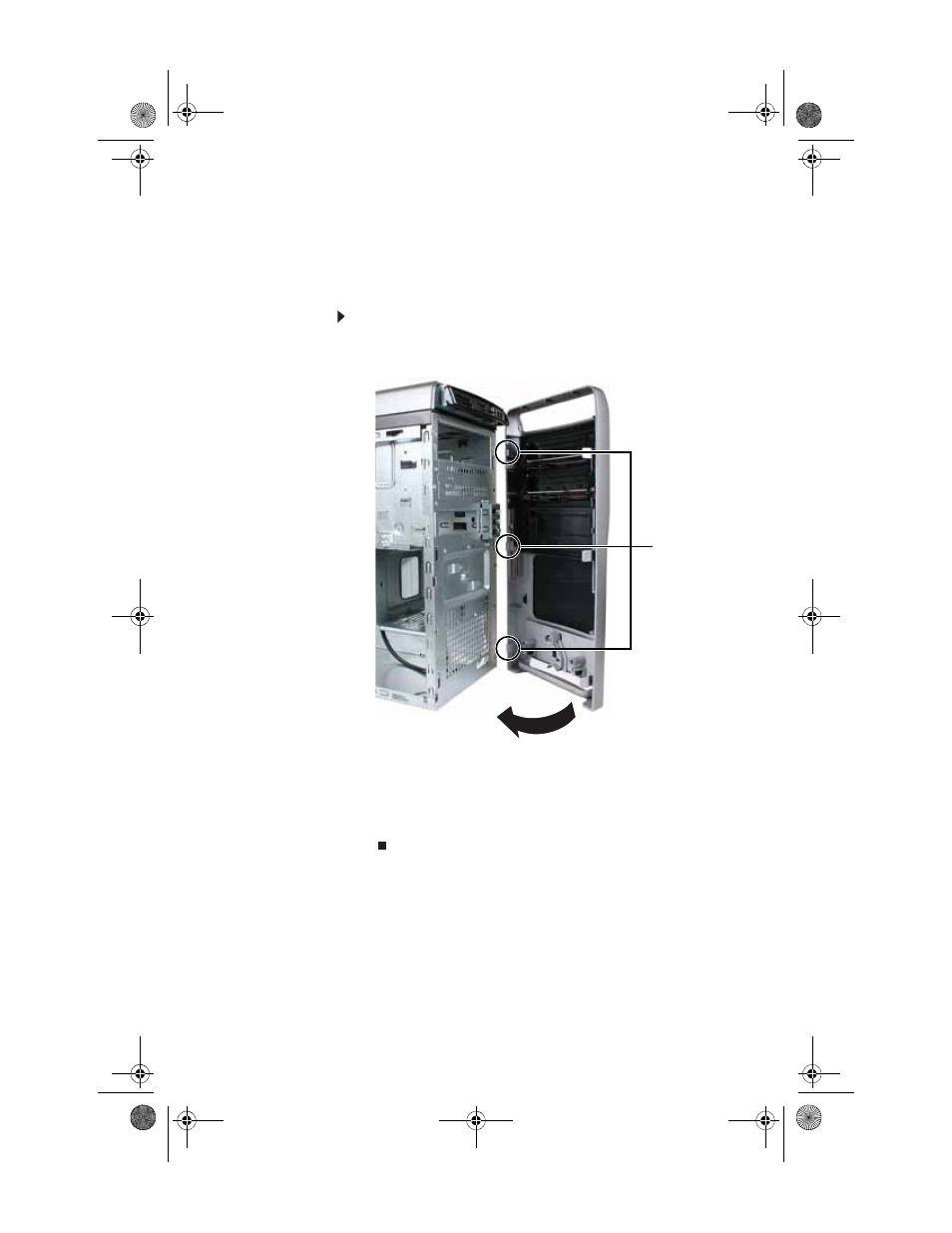 Closing the case, Replacing the front bezel, To replace the front bezel | Gateway GM5688E User Manual | Page 45 / 140