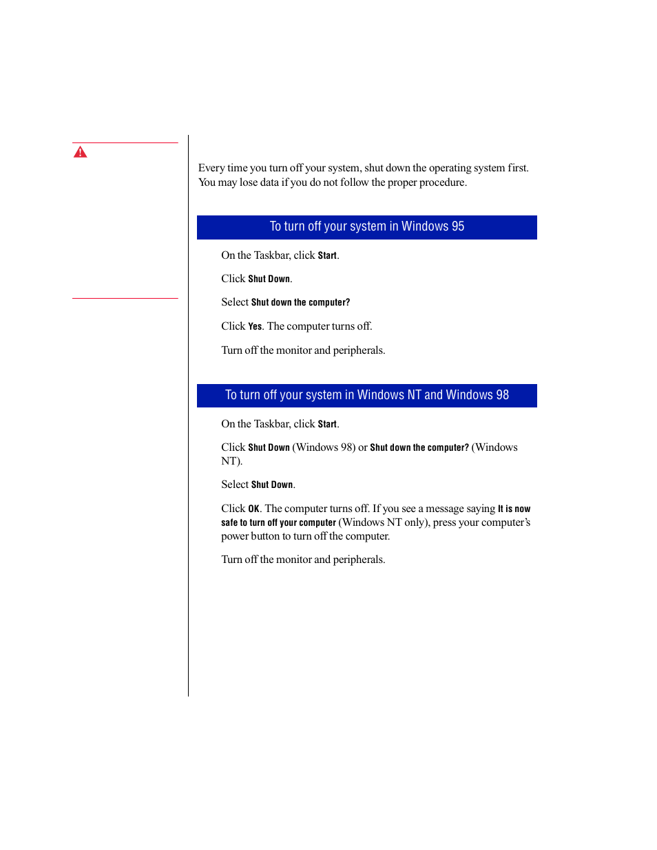 Turning off your system | Gateway E-3200 User Manual | Page 15 / 42