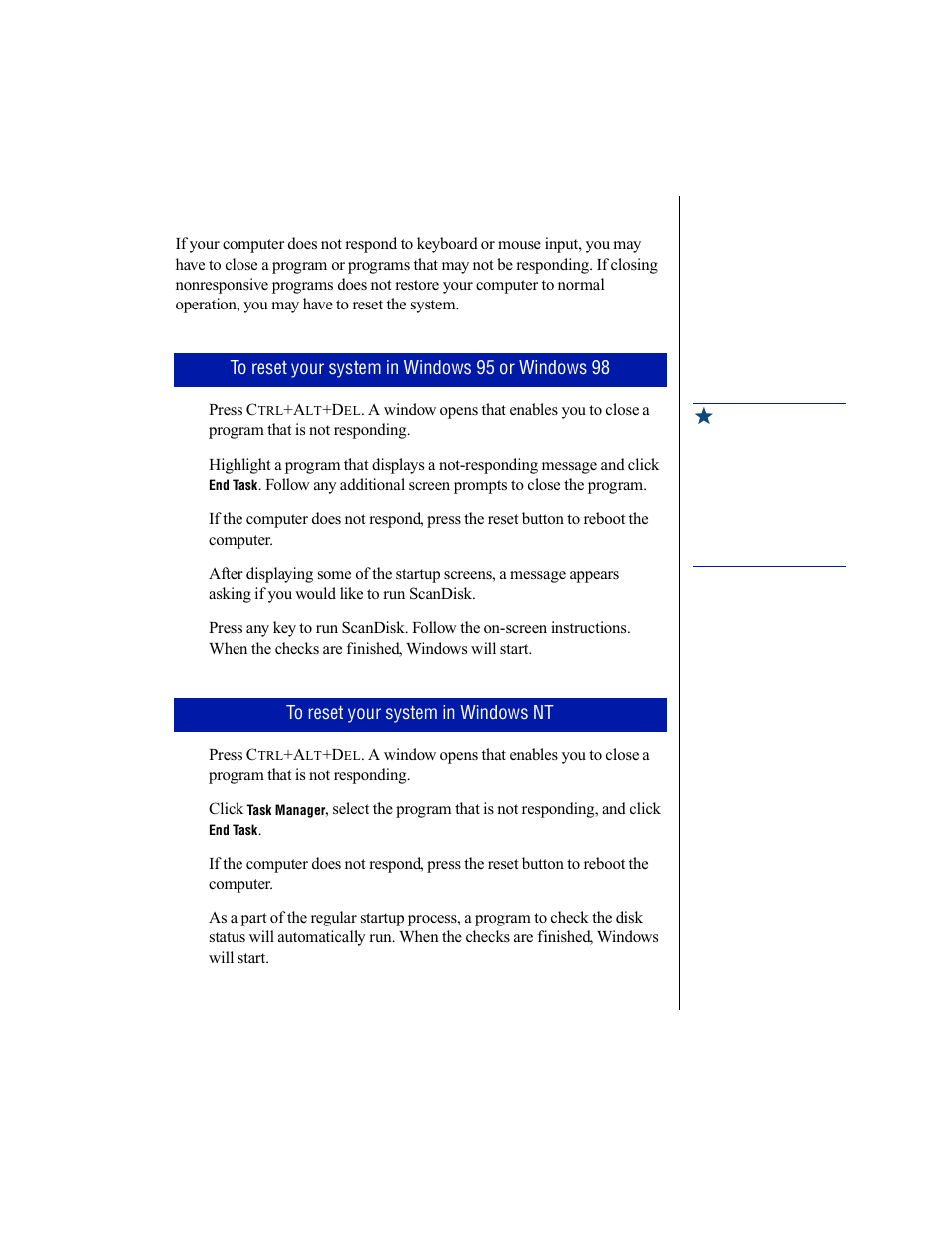 Resetting your computer | Gateway E-3200 User Manual | Page 16 / 42