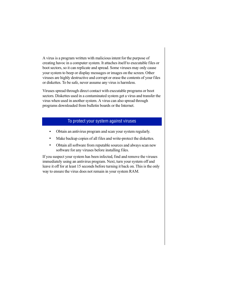 Protecting against viruses | Gateway E-3200 User Manual | Page 28 / 42