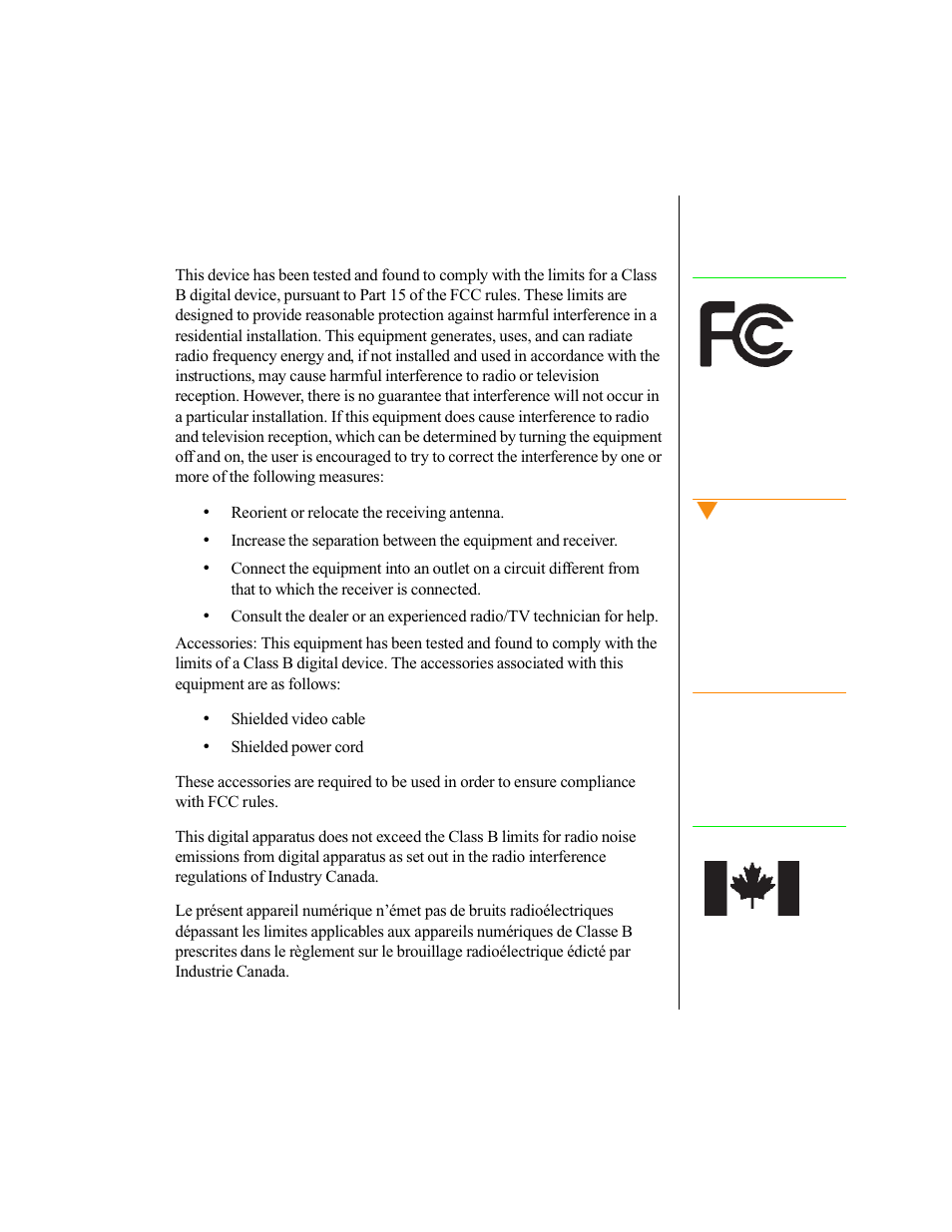 Regulatory compliance statements | Gateway E-3200 User Manual | Page 36 / 42