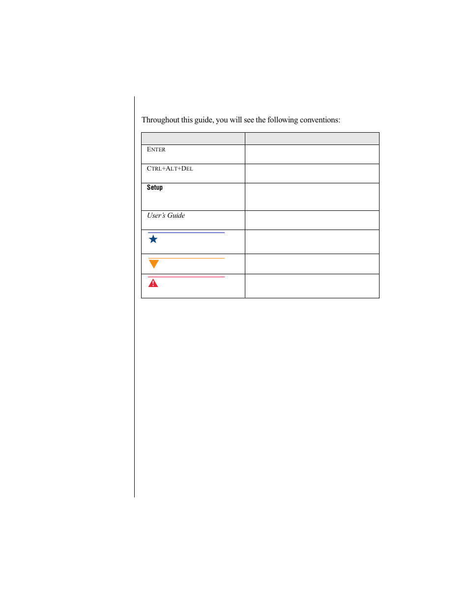 Conventions used in this guide | Gateway E-3200 User Manual | Page 7 / 42
