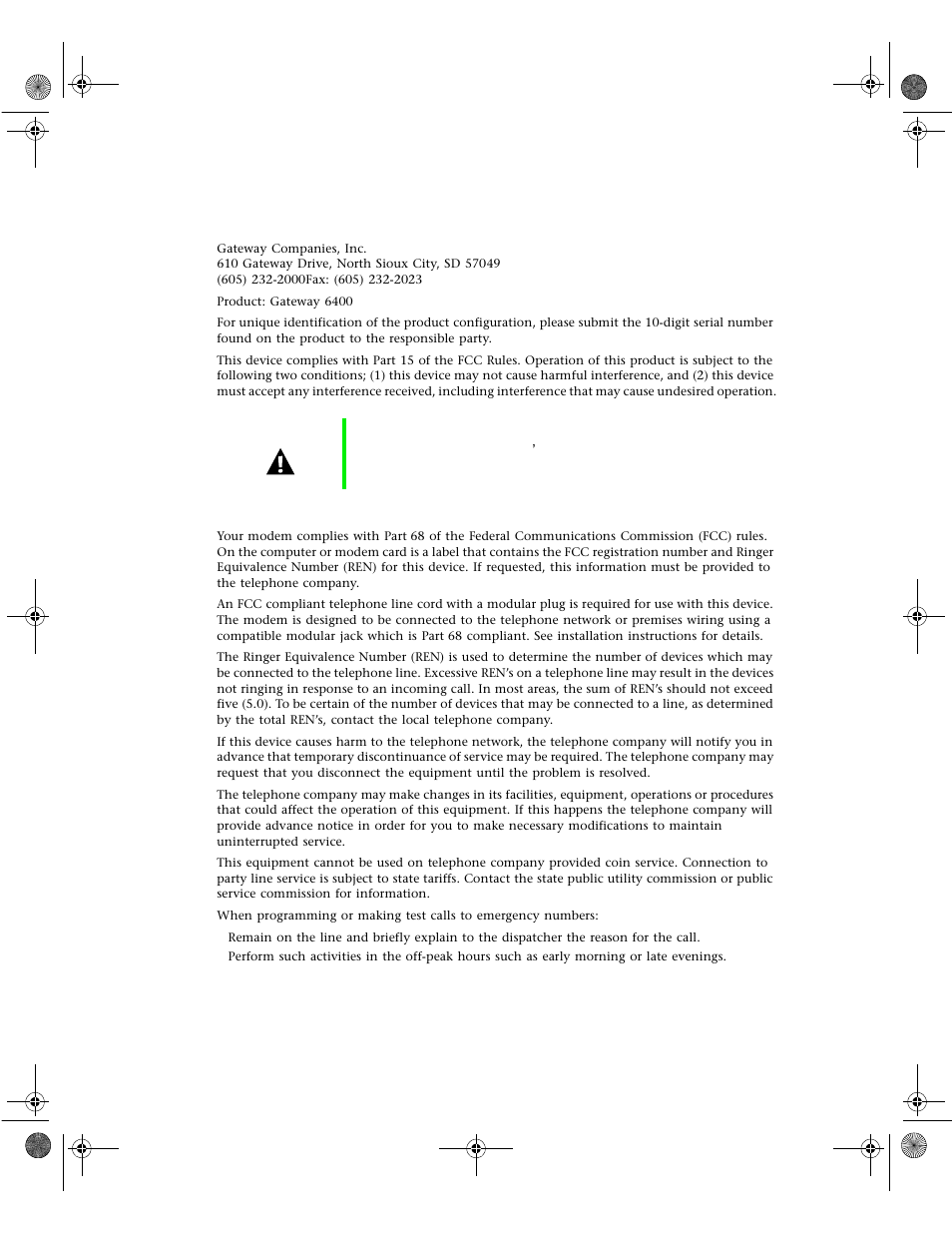 Declaration of conformity | Gateway 6400 User Manual | Page 123 / 148