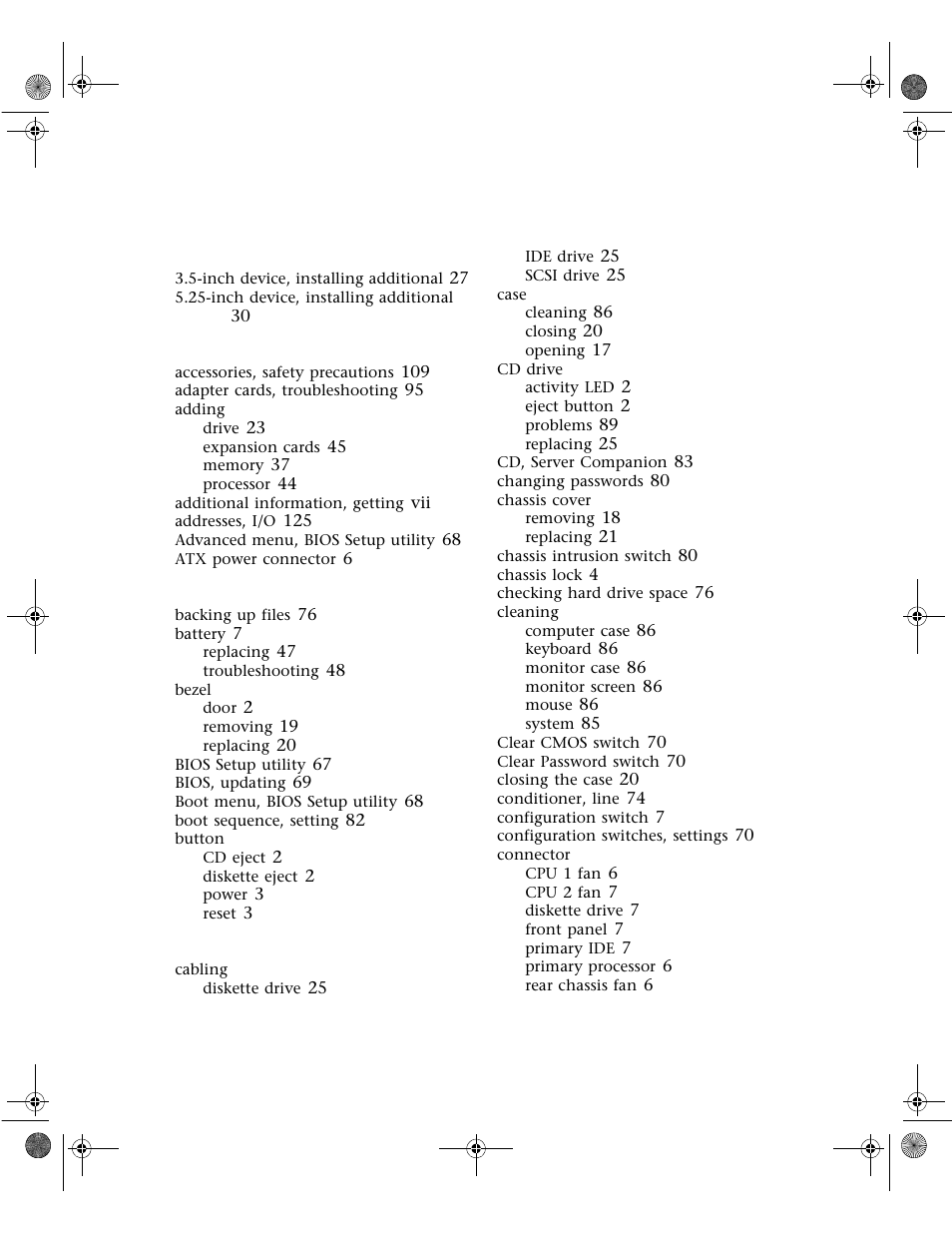 Index | Gateway 6400 User Manual | Page 142 / 148