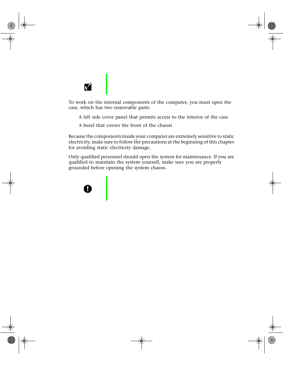 Opening the case | Gateway 6400 User Manual | Page 26 / 148