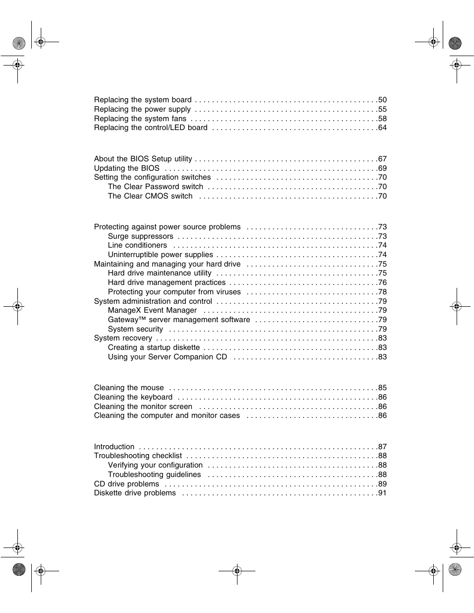 Gateway 6400 User Manual | Page 3 / 148