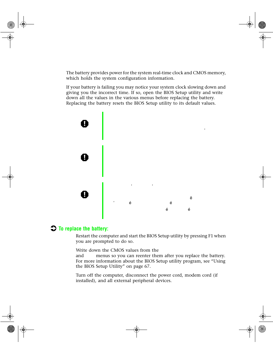 Replacing the battery | Gateway 6400 User Manual | Page 56 / 148