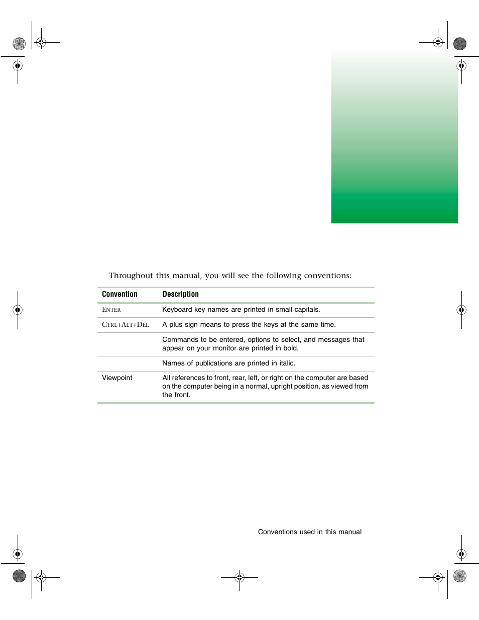 Preface, Conventions used in this manual | Gateway 6400 User Manual | Page 6 / 148