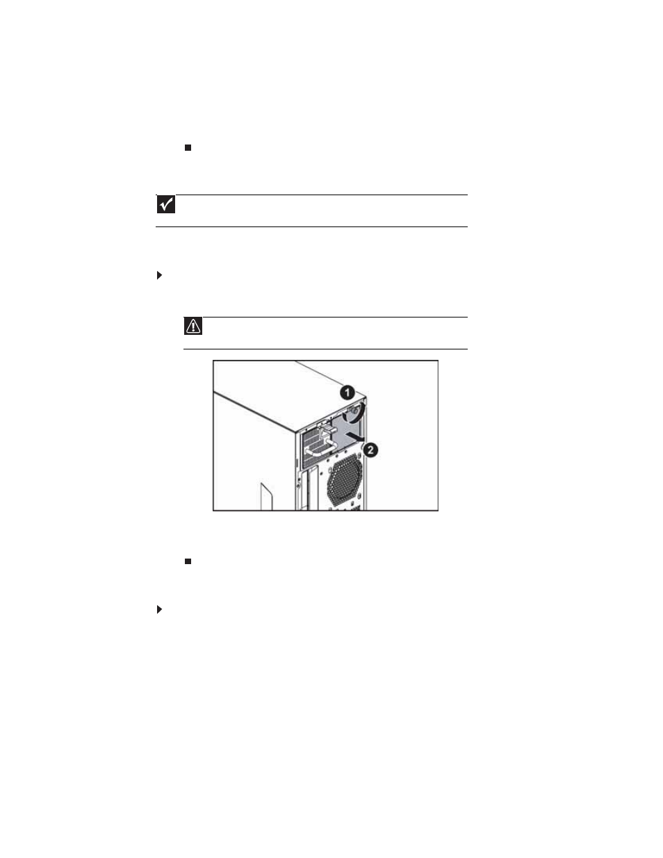 Adding an additional power supply module, Replacing the power distribution board | Gateway E-9520T User Manual | Page 50 / 114