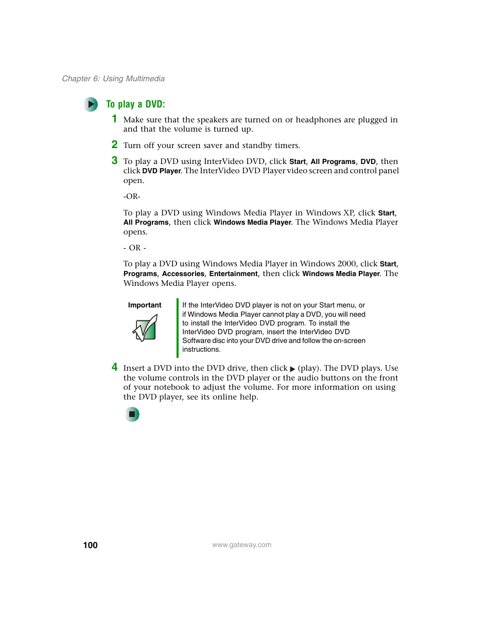 Gateway M350 User Manual | Page 110 / 334