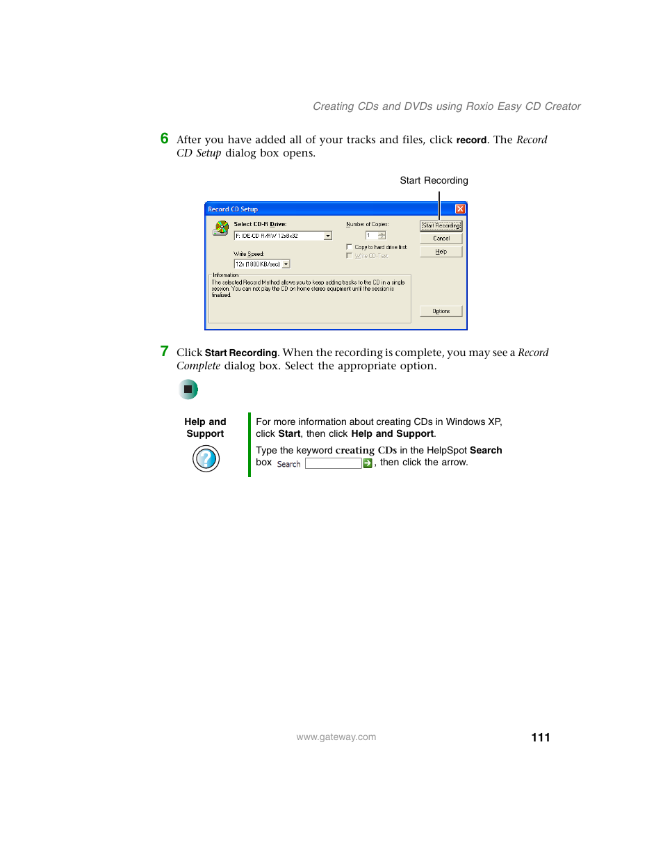Gateway M350 User Manual | Page 121 / 334