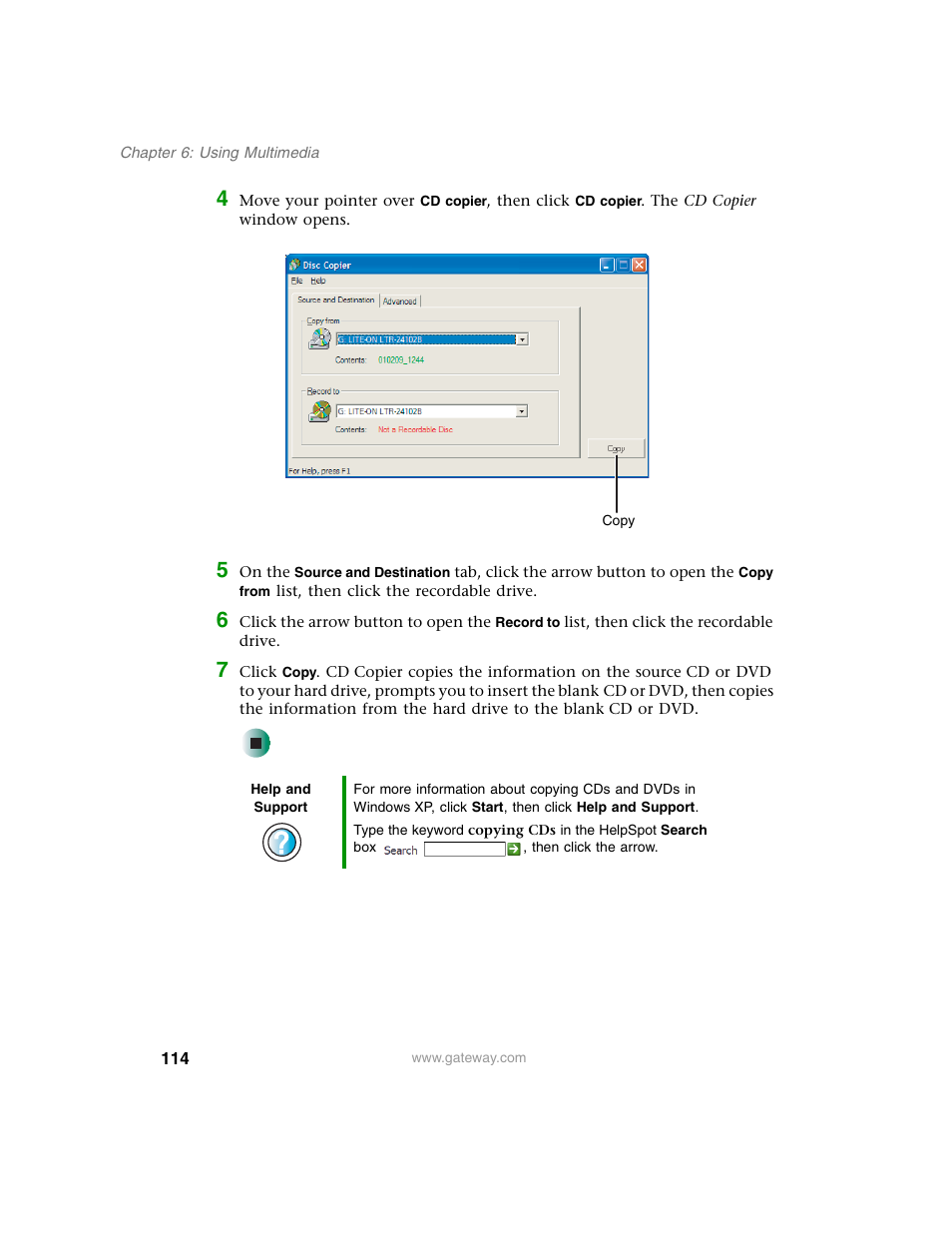 Gateway M350 User Manual | Page 124 / 334