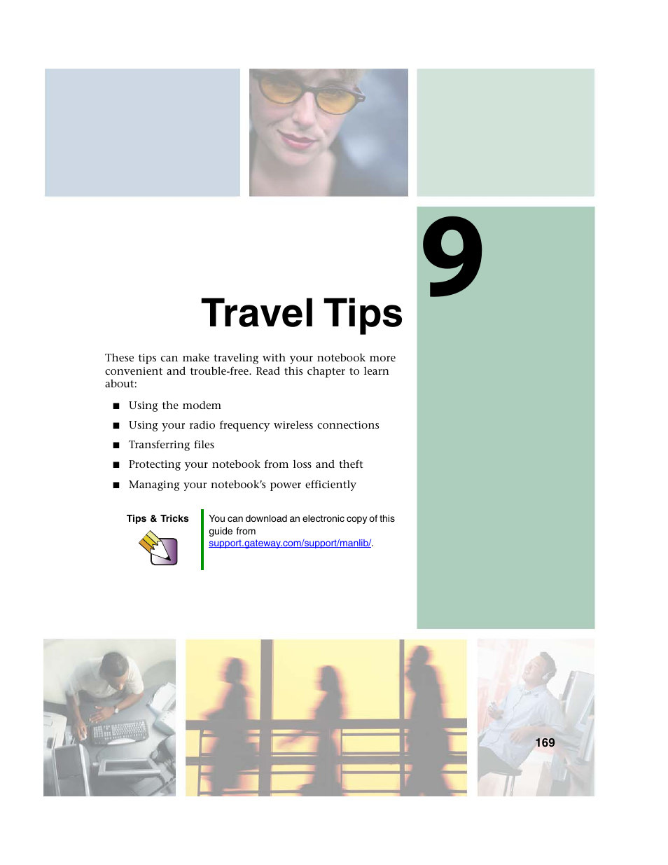Travel tips | Gateway M350 User Manual | Page 179 / 334