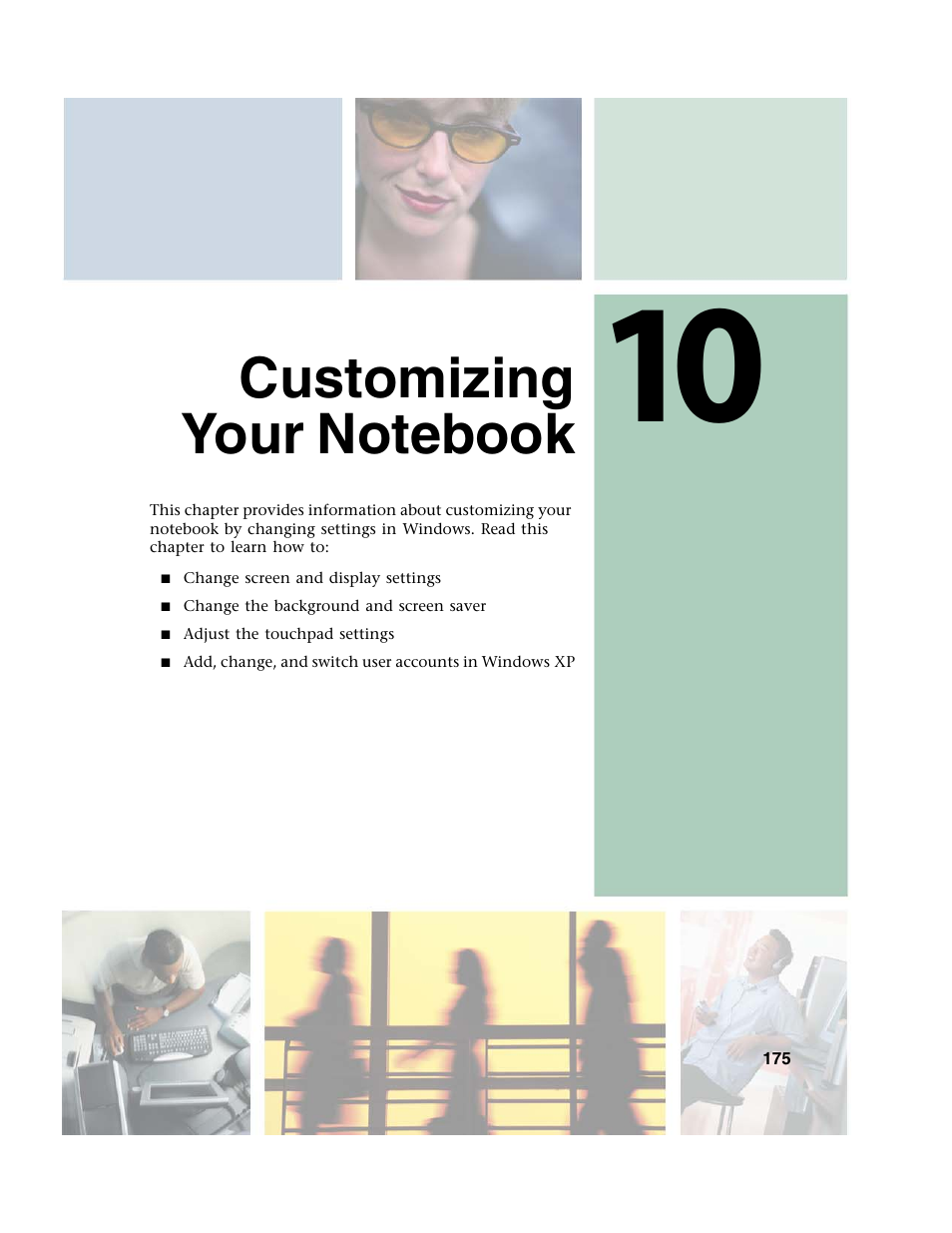 Customizing your notebook, 10 customizing your notebook | Gateway M350 User Manual | Page 185 / 334