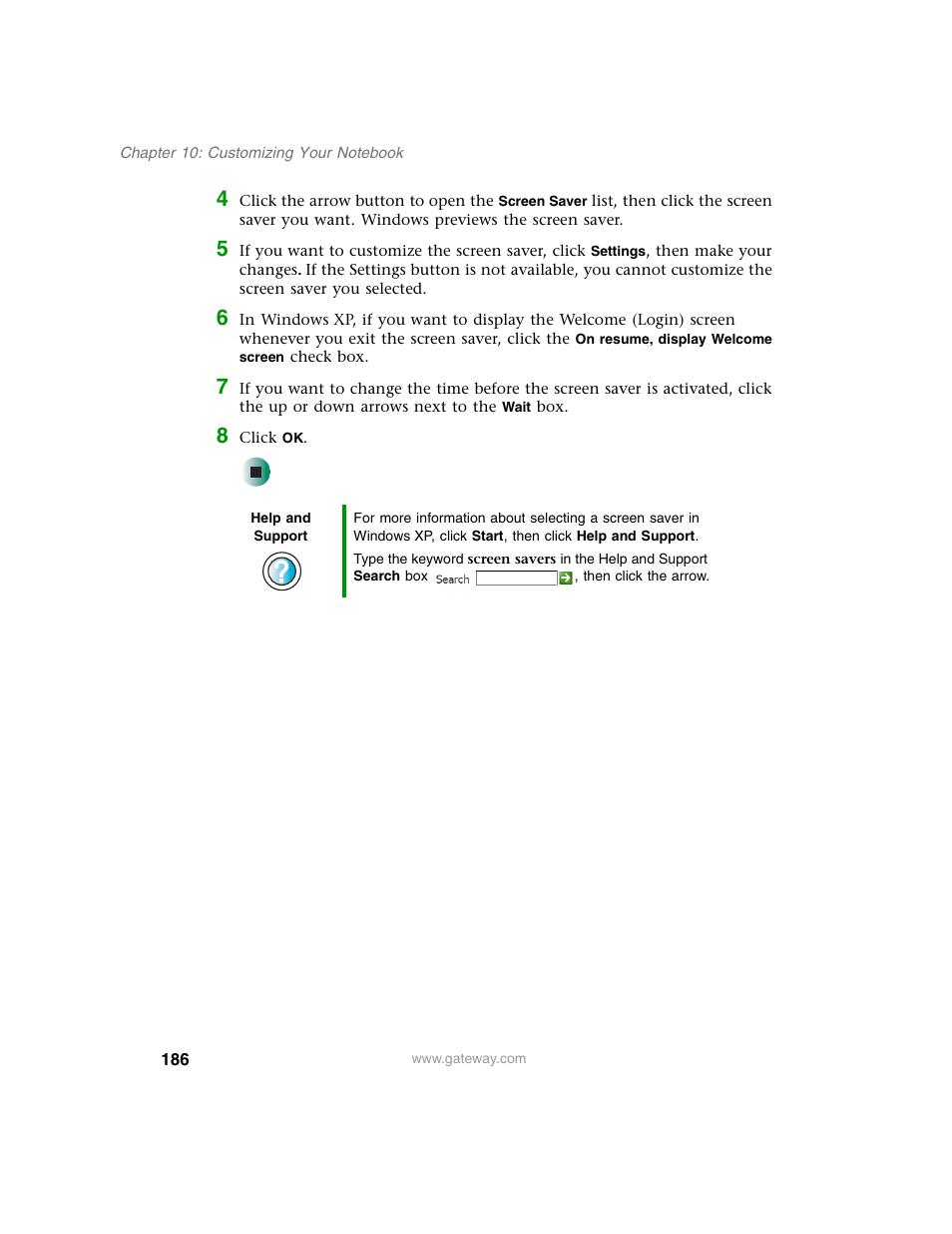 Gateway M350 User Manual | Page 196 / 334