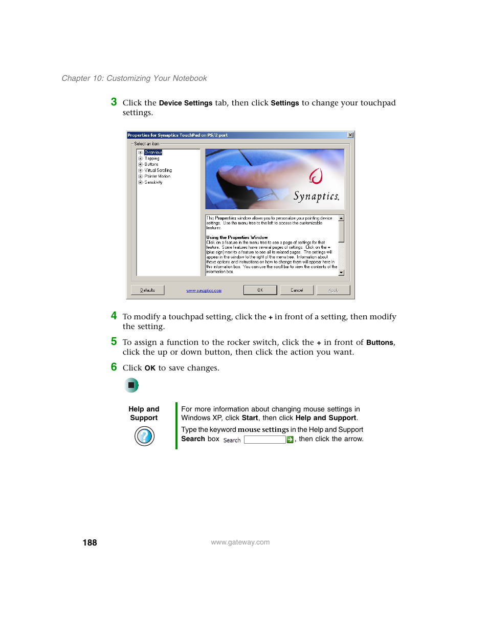Gateway M350 User Manual | Page 198 / 334
