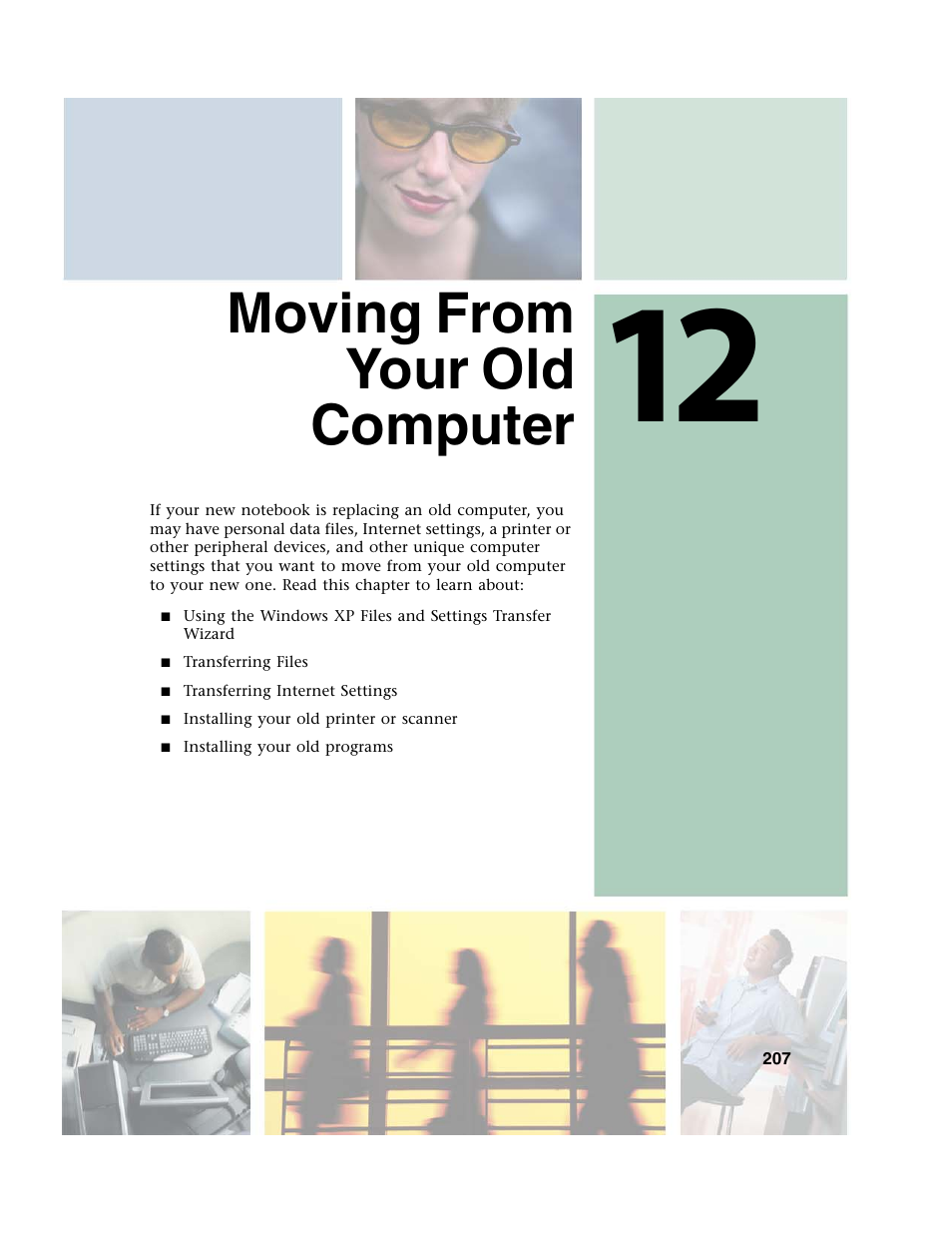 Moving from your old computer, 12 moving from your old computer | Gateway M350 User Manual | Page 217 / 334