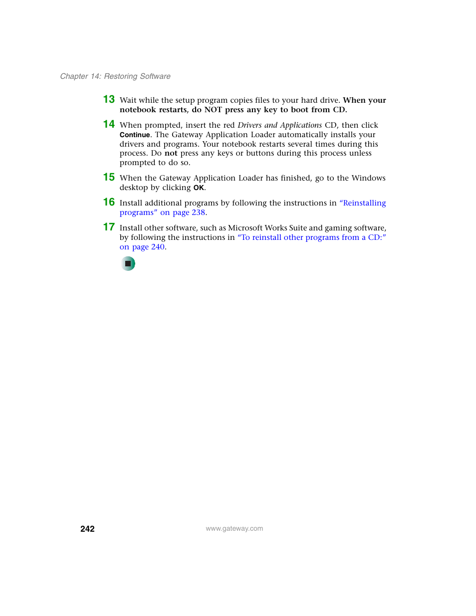 Gateway M350 User Manual | Page 252 / 334