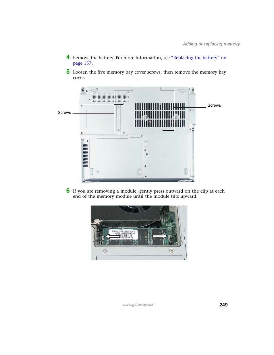 Gateway M350 User Manual | Page 259 / 334