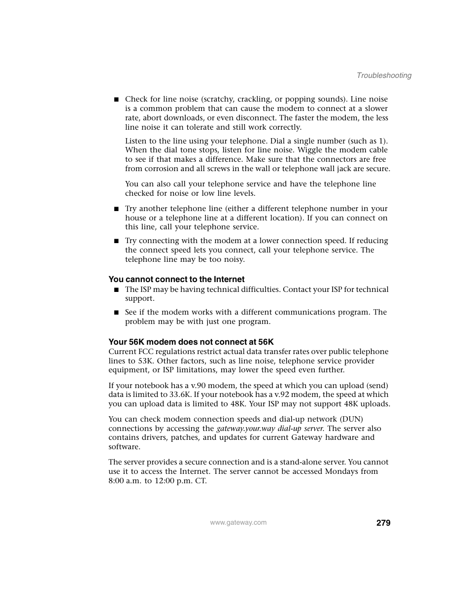 Gateway M350 User Manual | Page 289 / 334