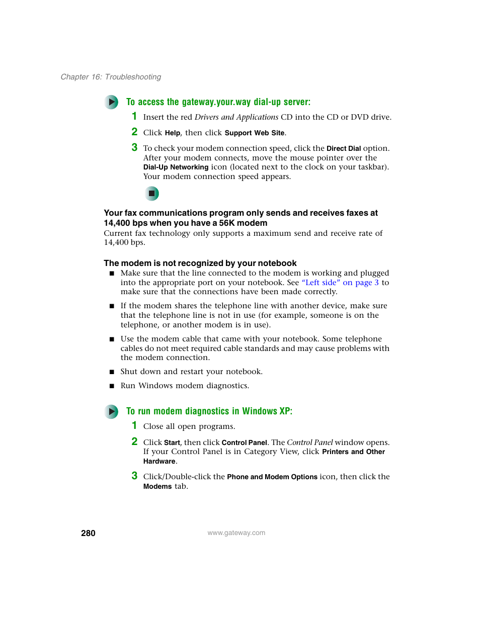 Gateway M350 User Manual | Page 290 / 334