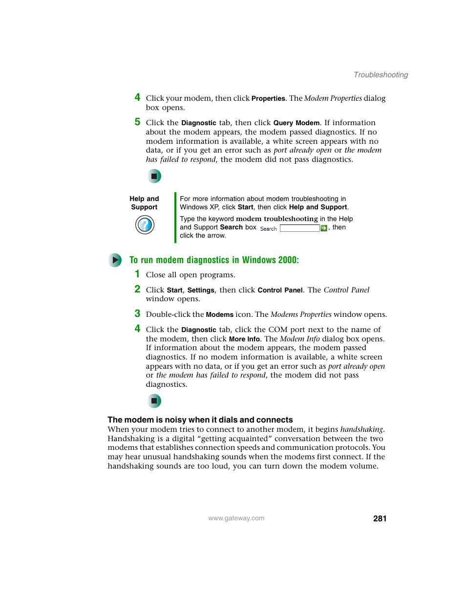 Gateway M350 User Manual | Page 291 / 334