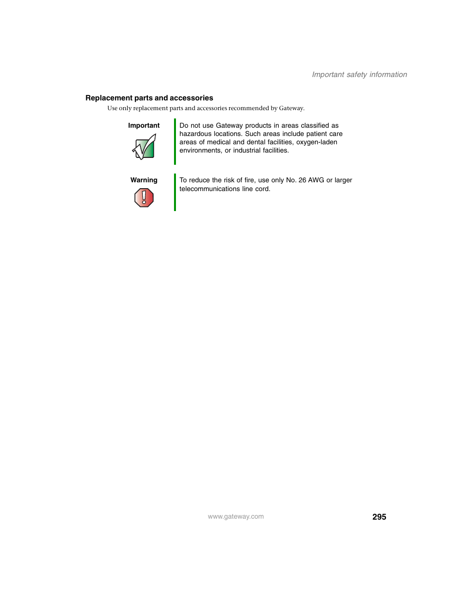 Gateway M350 User Manual | Page 305 / 334