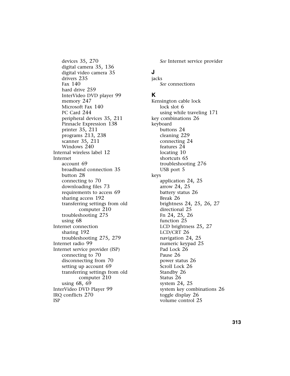 Gateway M350 User Manual | Page 323 / 334