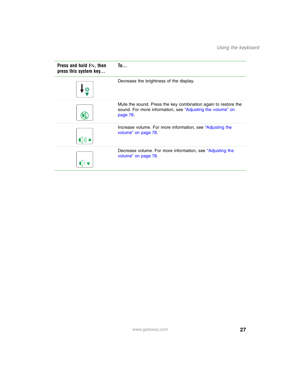 Gateway M350 User Manual | Page 37 / 334