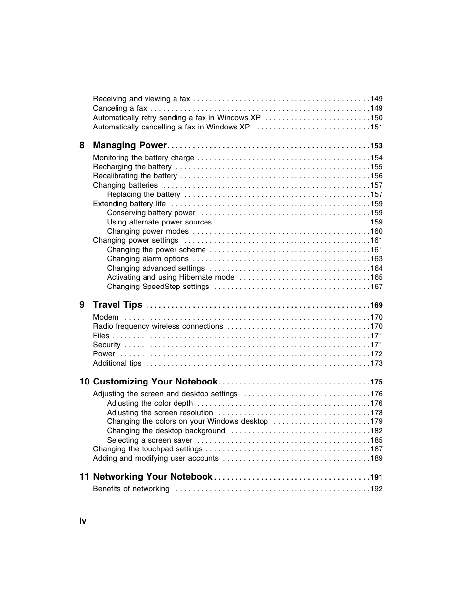 Gateway M350 User Manual | Page 6 / 334