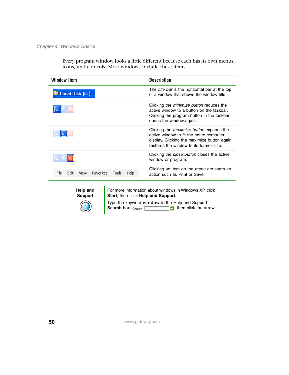 Gateway M350 User Manual | Page 60 / 334