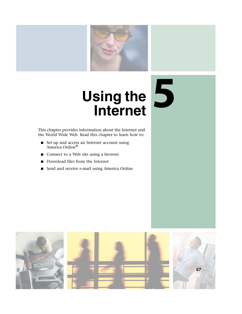Using the internet, Using | Gateway M350 User Manual | Page 77 / 334