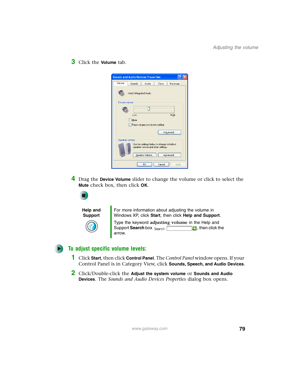 Gateway M350 User Manual | Page 89 / 334