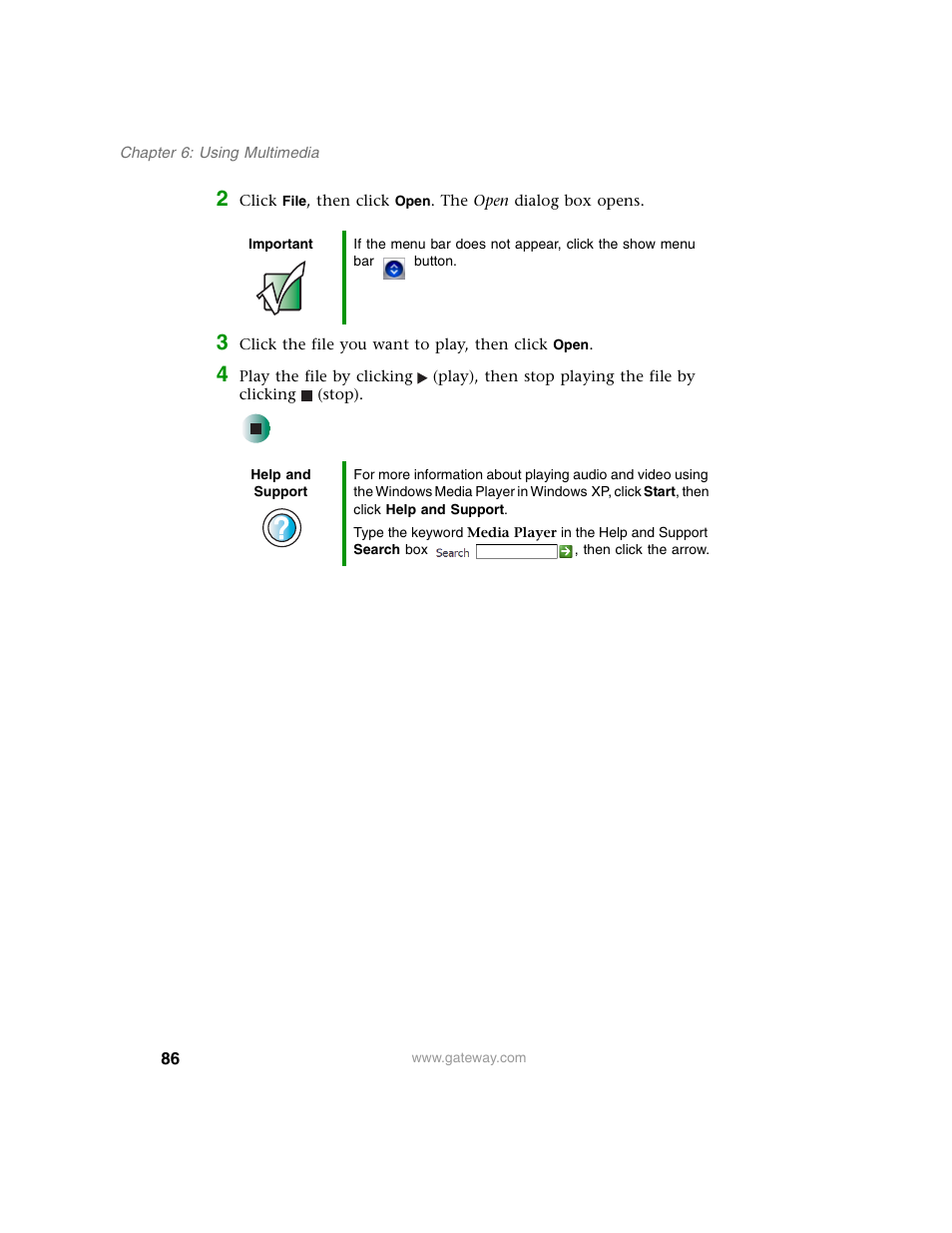 Gateway M350 User Manual | Page 96 / 334