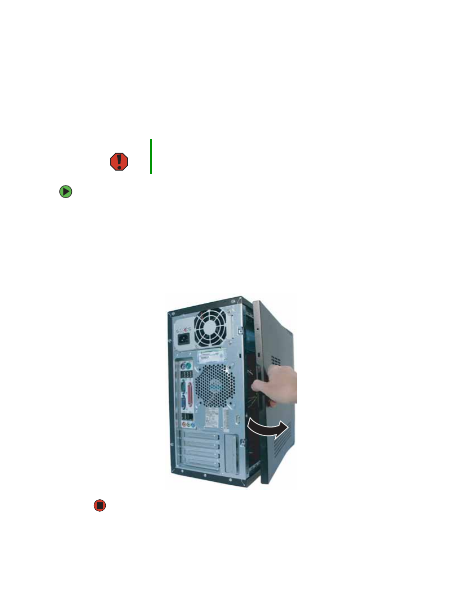 Maintaining the mid tower case, Opening the case | Gateway E-4300 User Manual | Page 66 / 144