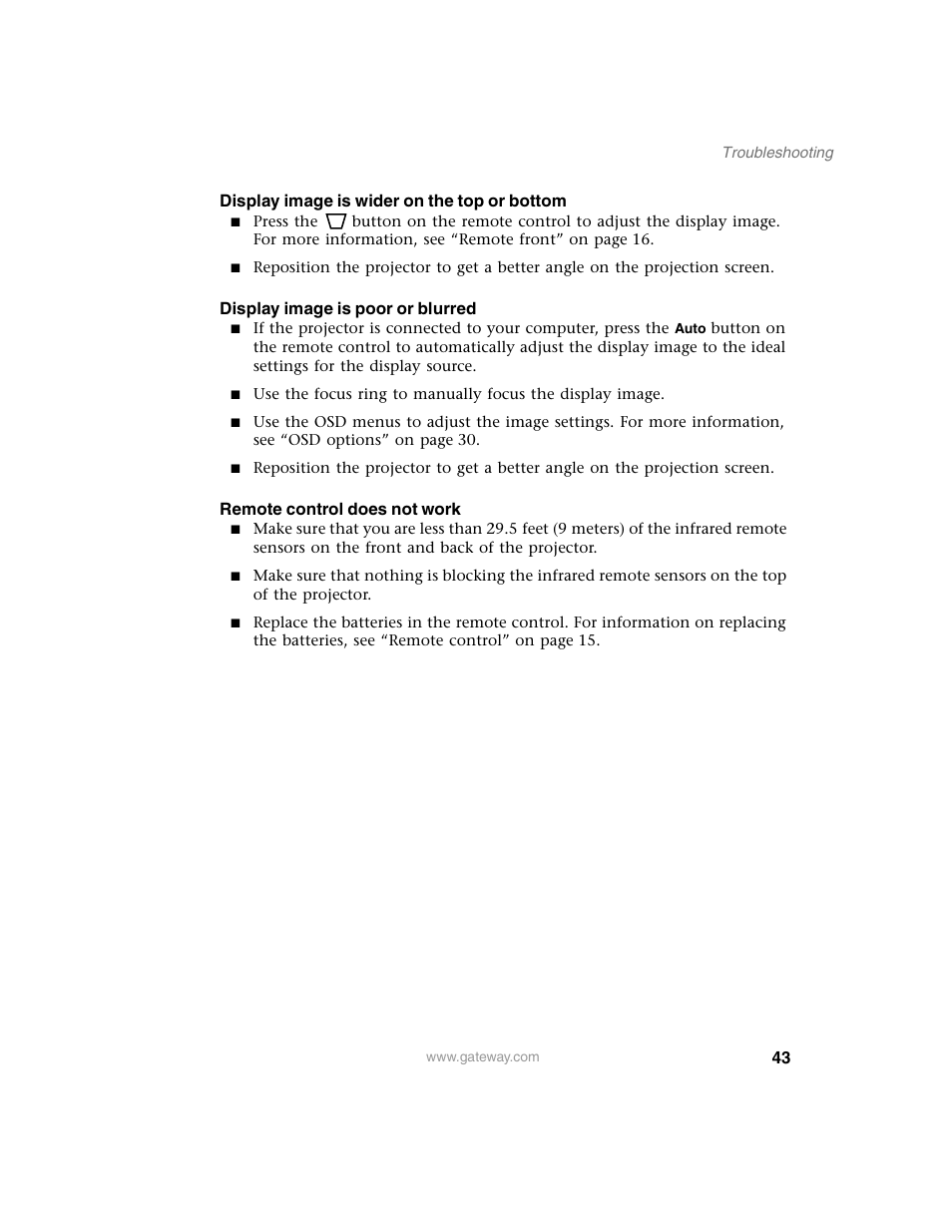 Gateway 210 User Manual | Page 47 / 58