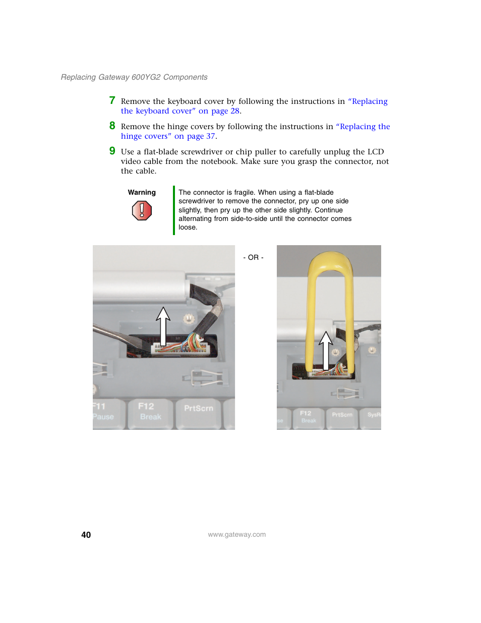 Gateway 600YG2 User Manual | Page 45 / 103