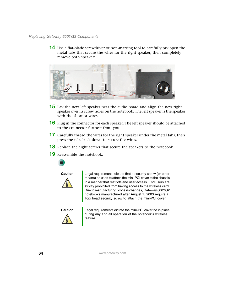 Gateway 600YG2 User Manual | Page 69 / 103