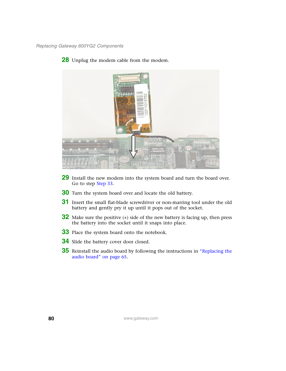 Gateway 600YG2 User Manual | Page 85 / 103