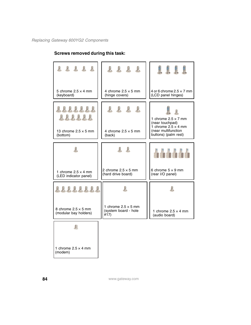 Gateway 600YG2 User Manual | Page 89 / 103
