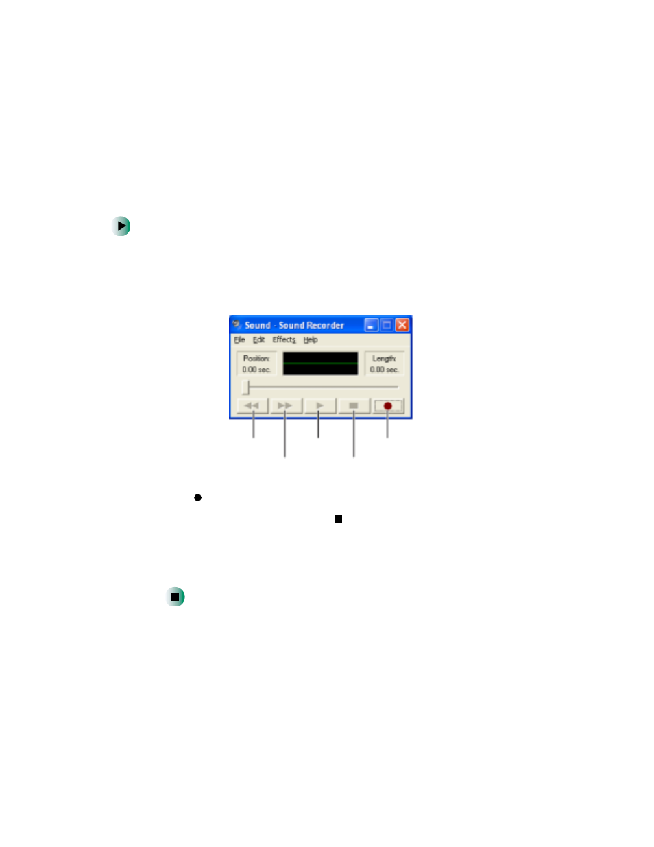 Recording and playing audio | Gateway 450 User Manual | Page 105 / 329
