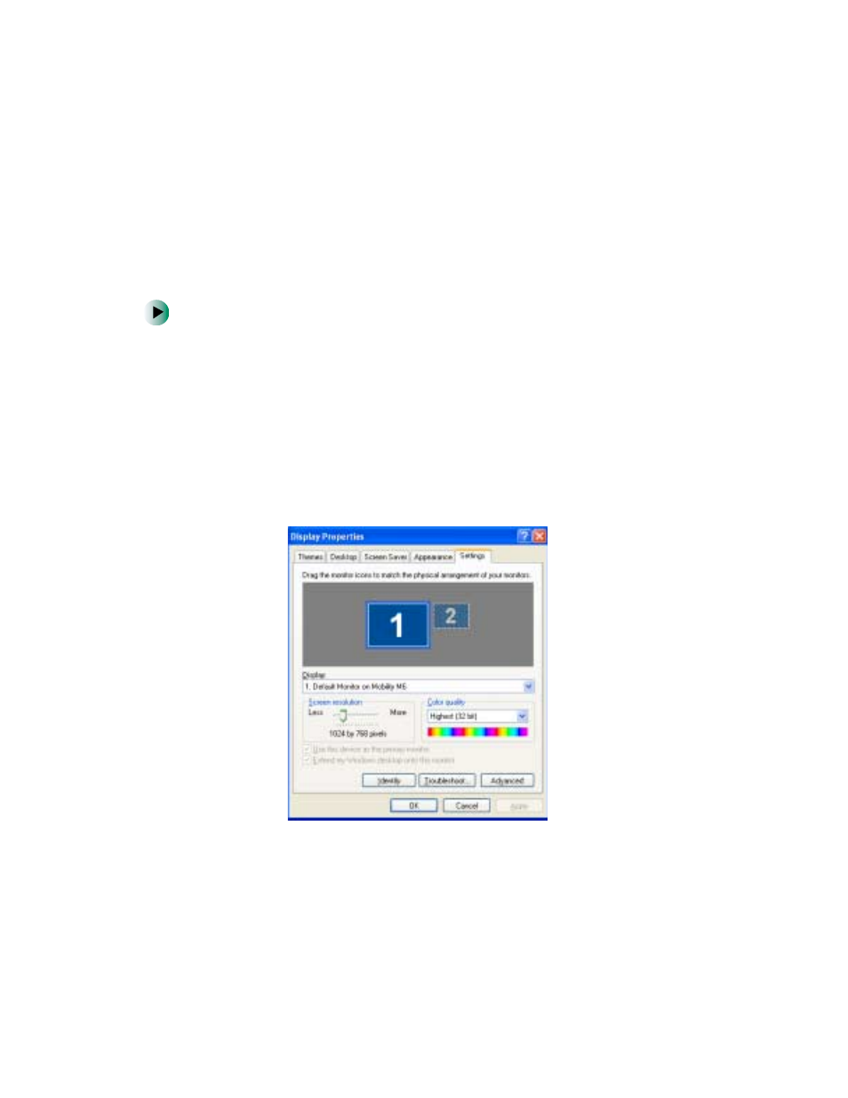 Adjusting the screen resolution | Gateway 450 User Manual | Page 181 / 329