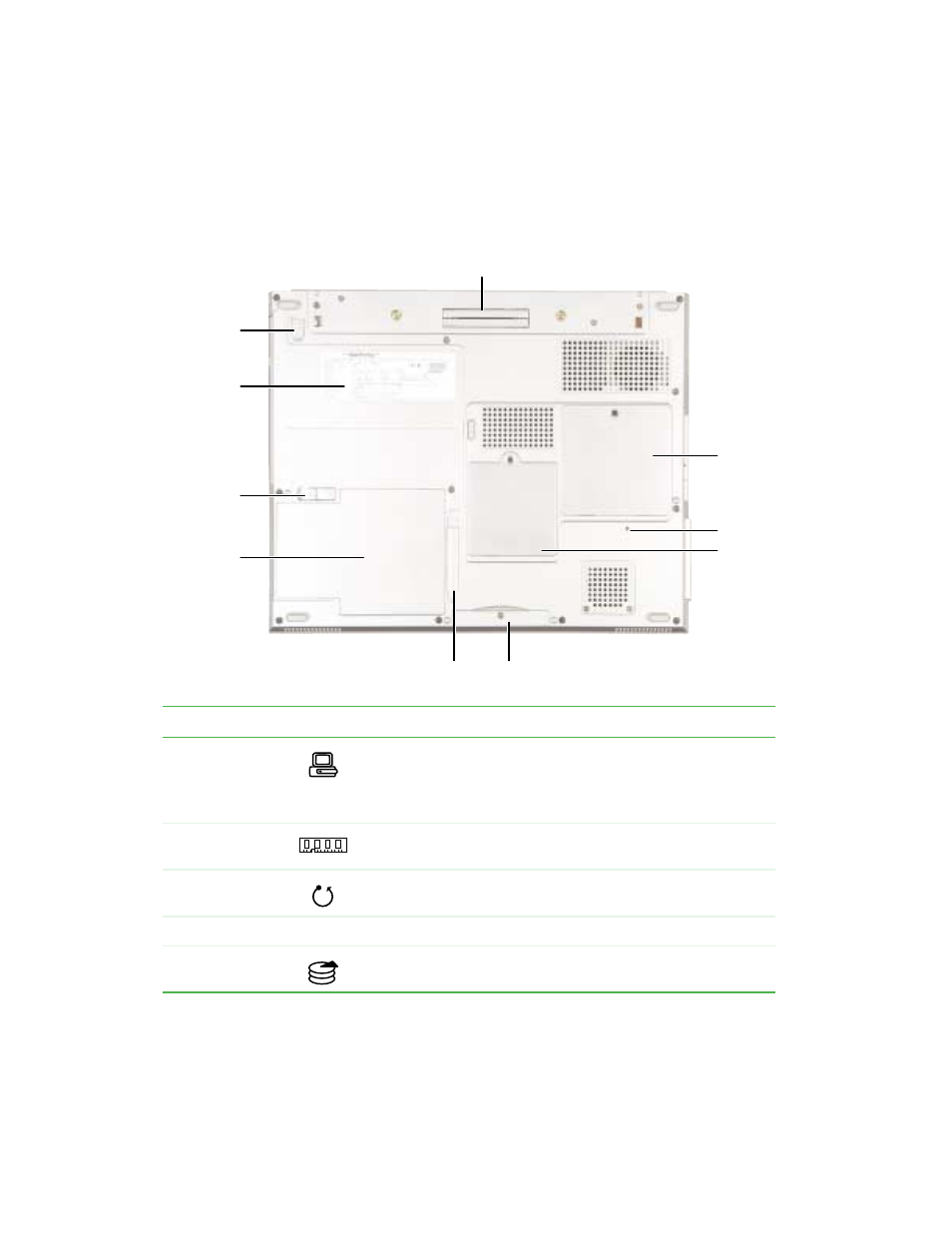 Bottom | Gateway 450 User Manual | Page 19 / 329