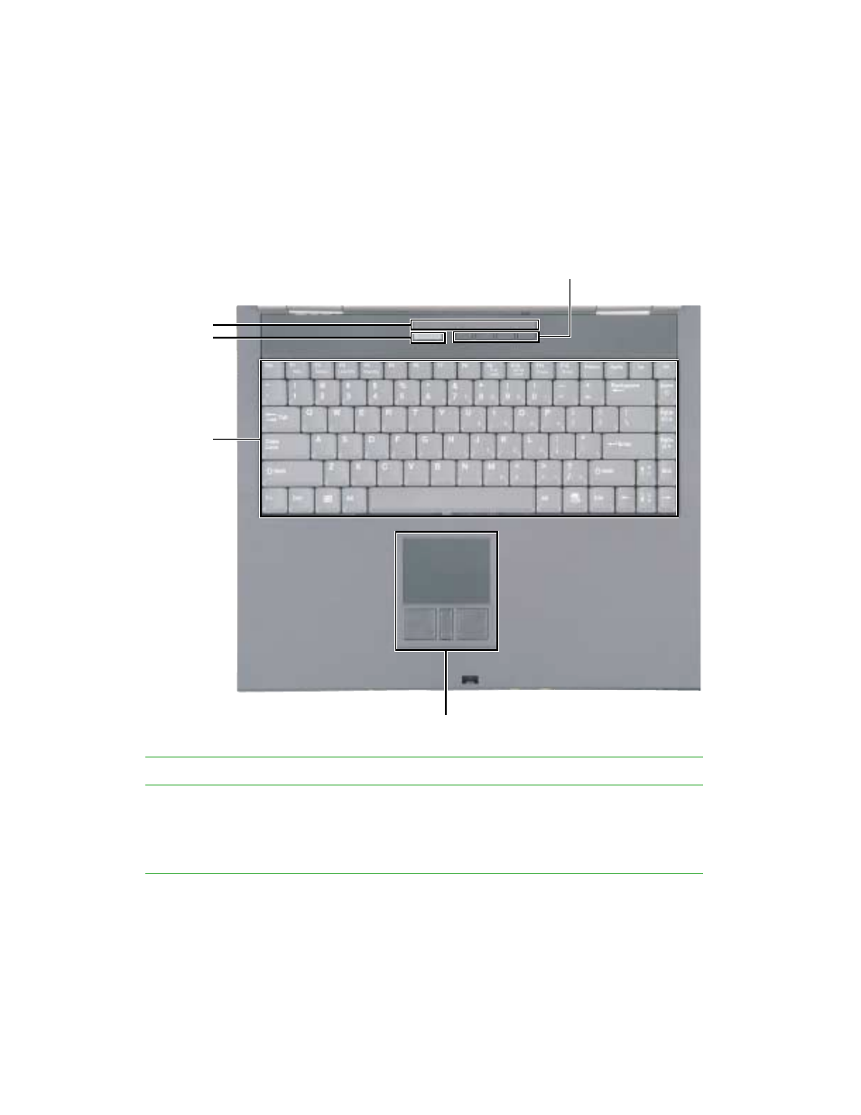Keyboard area | Gateway 450 User Manual | Page 21 / 329