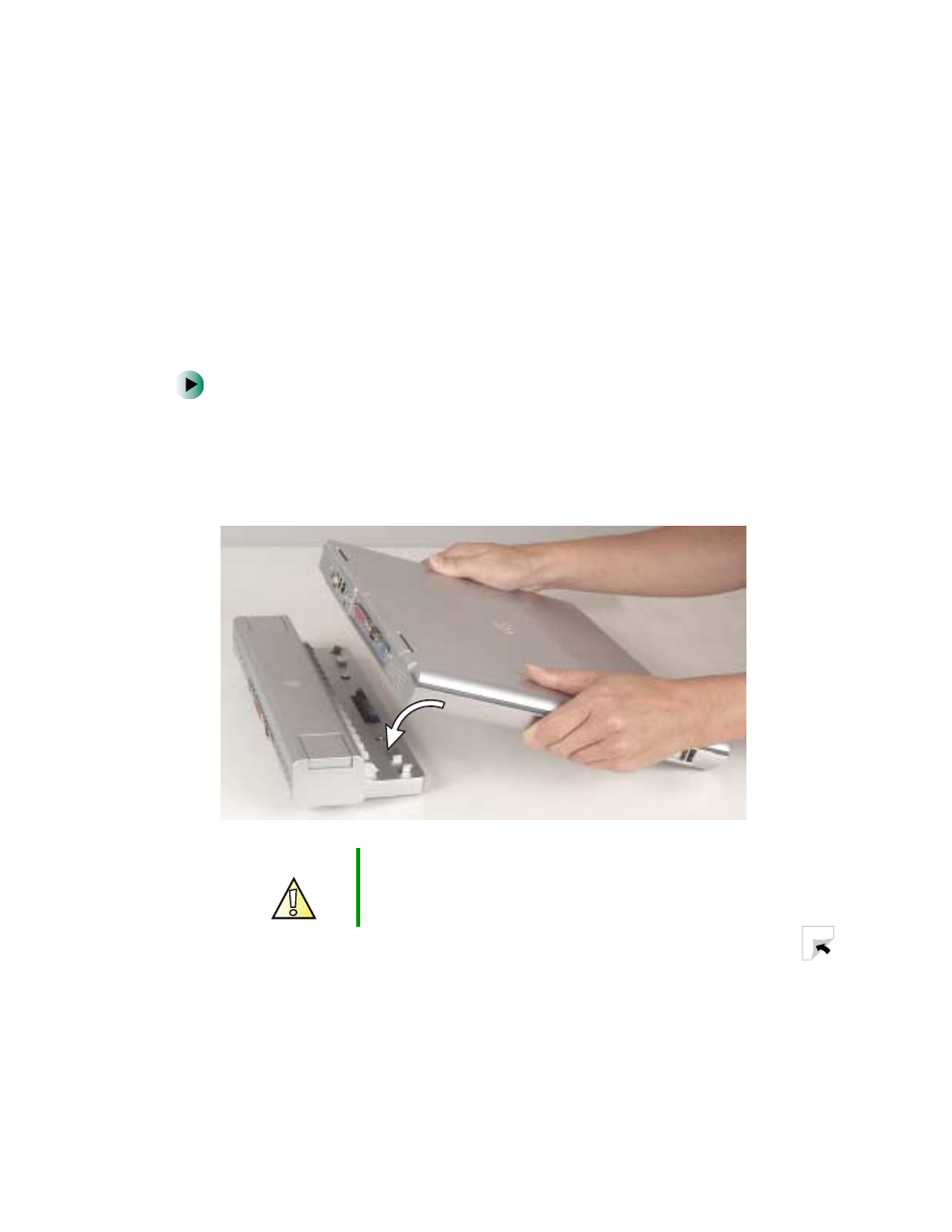 Connecting to the port replicator, Attaching to the port replicator | Gateway 450 User Manual | Page 270 / 329